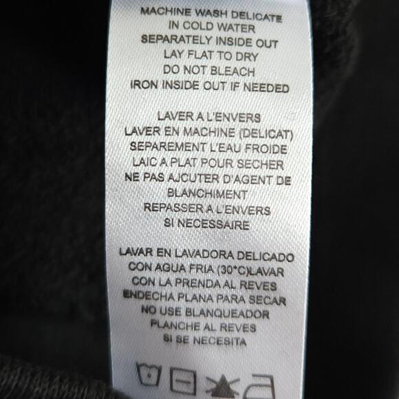 n:PHILANTHROPY Coco destroyed distressed sweat shorts in vintage black Sz XS NEW - Picture 8 of 10